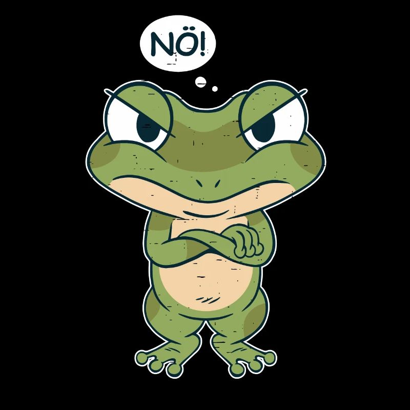 Frosch sagt Nein - Grumpy Frog