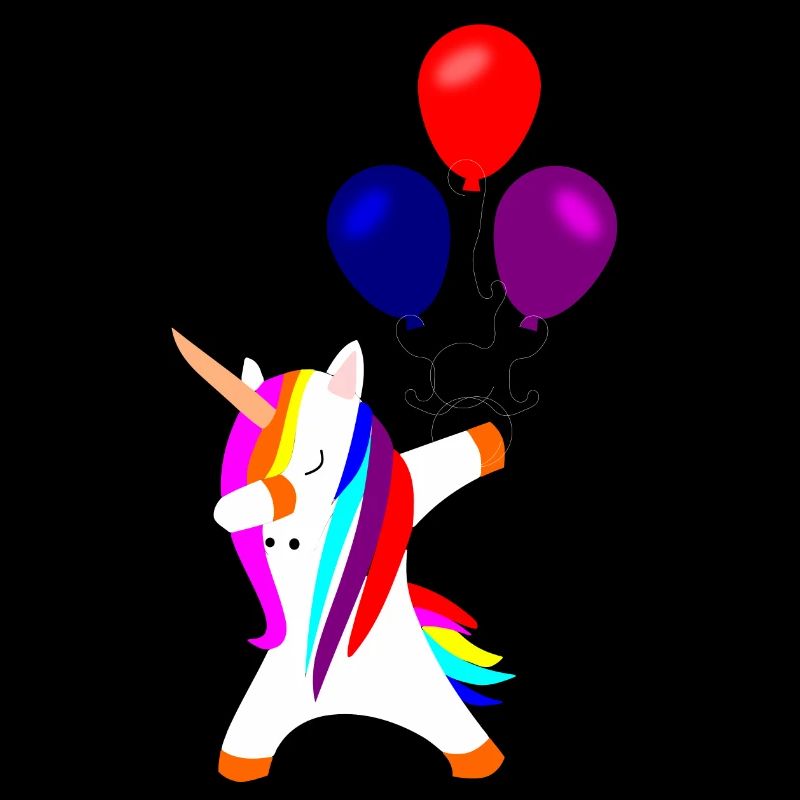 dabbing unicorn, dabbendes Einhorn Einhörner