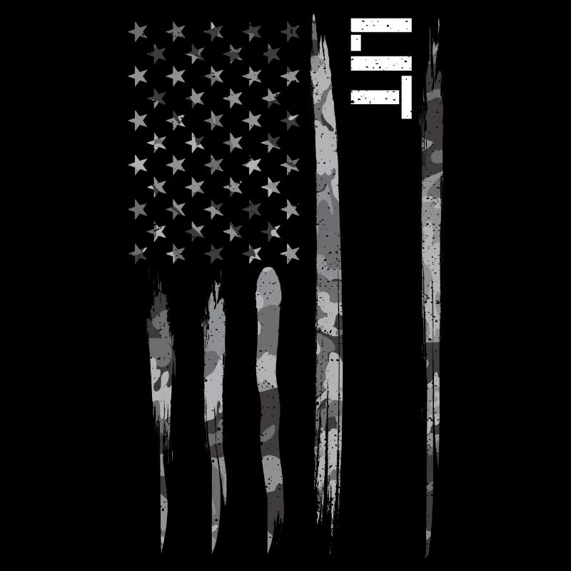 Lit - Drapeau américain