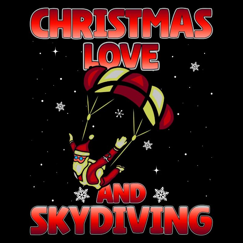 Parachutisme Amour de Noël et parachutisme
