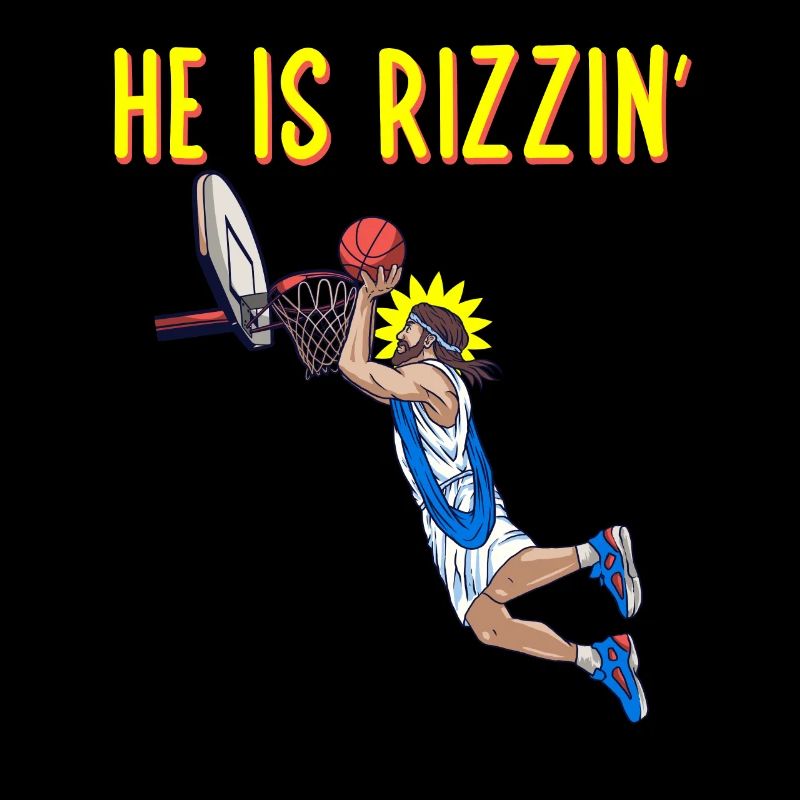 He is risen! Outfit for Easter, Basketball Jesus