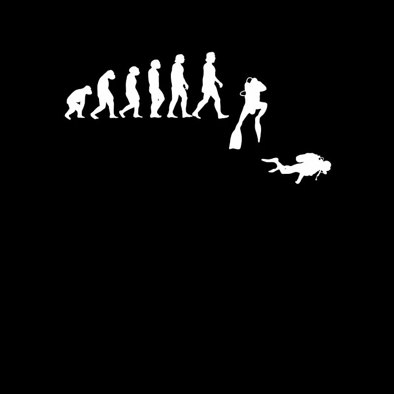 Taucher Evolution der Menschen - Tauchen -