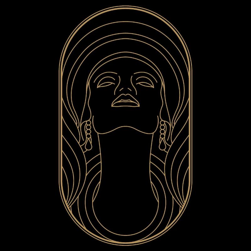 Beauty Artdeco Digital Art Prints - Objets de collection