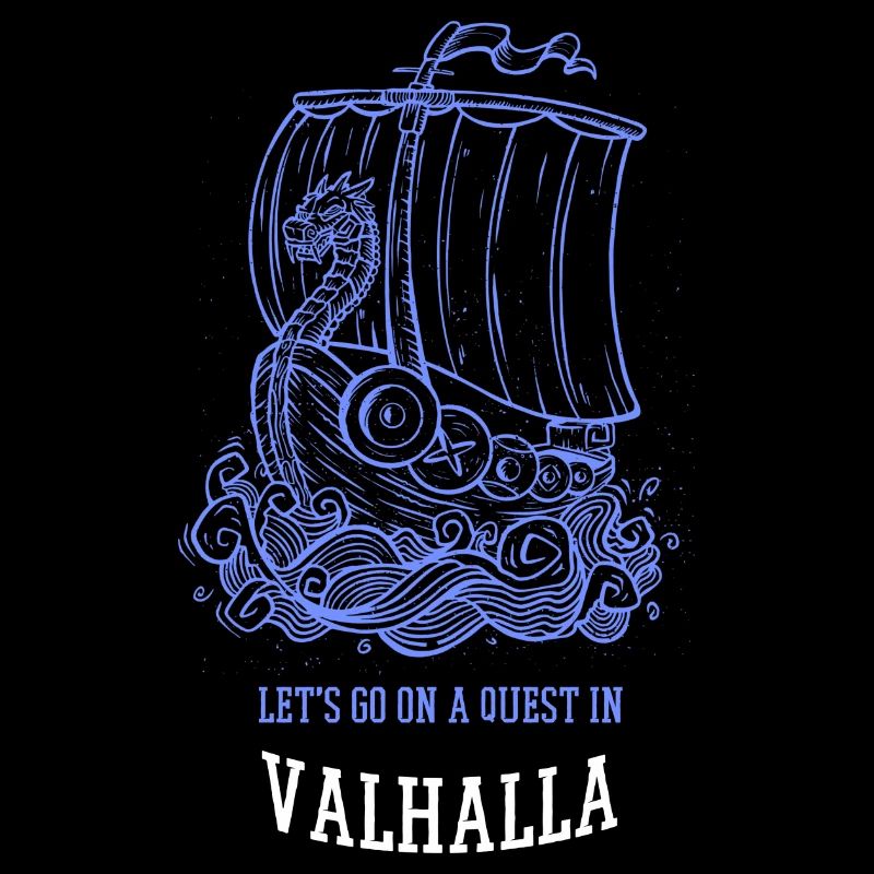 Let's Go On A Quest In Valhalla Retro Viking