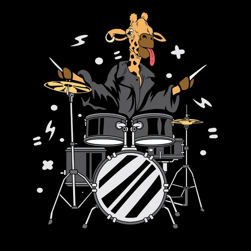 Giraffe -Schlagzeuger Instrumentalist Geschenk
