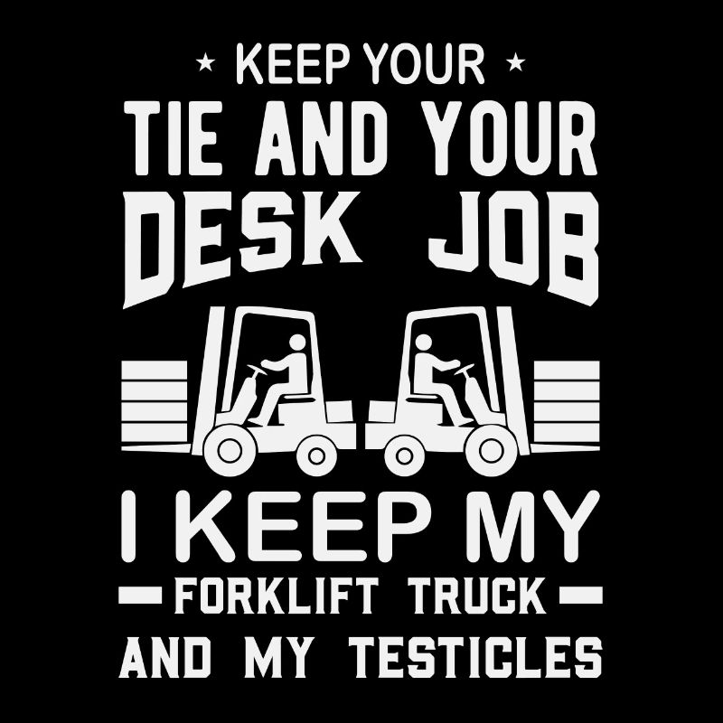 Forklift driver operator funny design