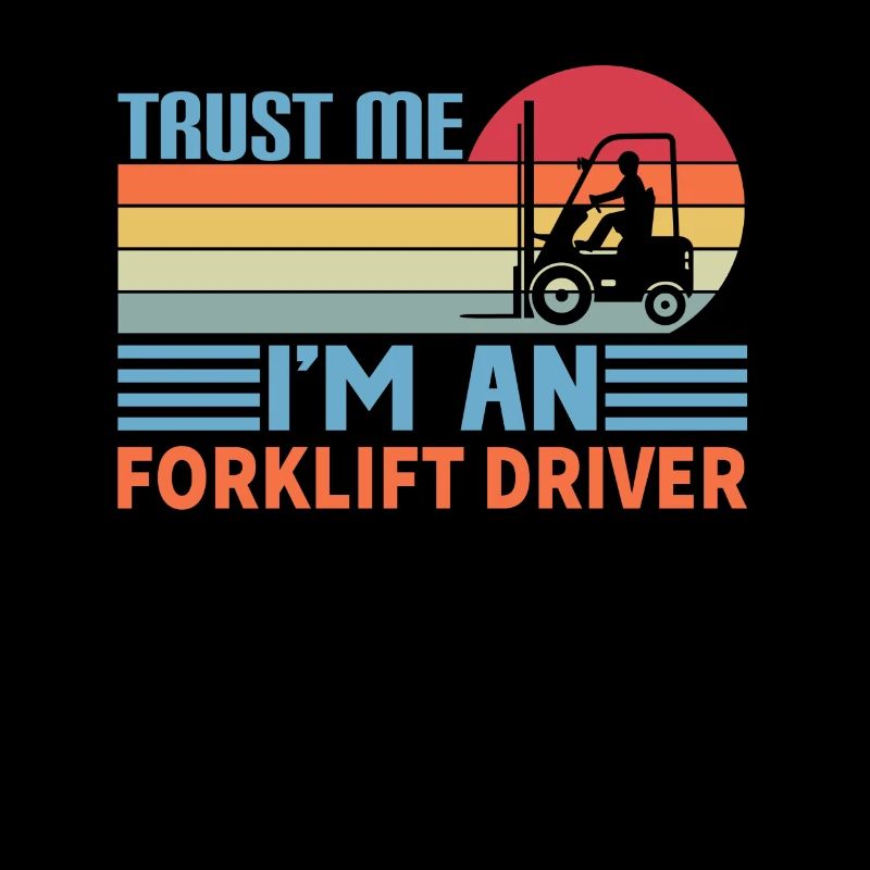 Forklift driver operator funny design