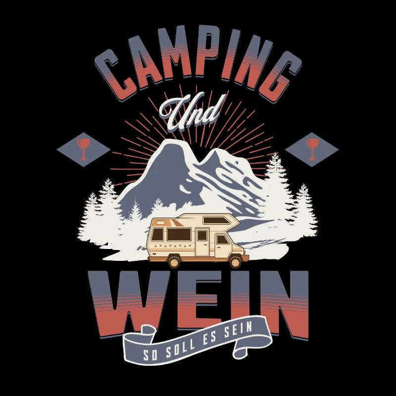 Camping und wein