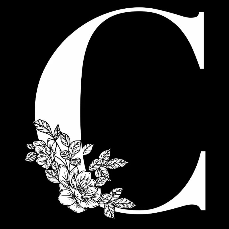 Buchstabe C Blume