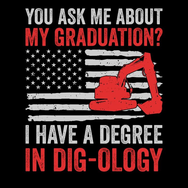 Retro Excavator Slogan Excavator Driver Construction Site