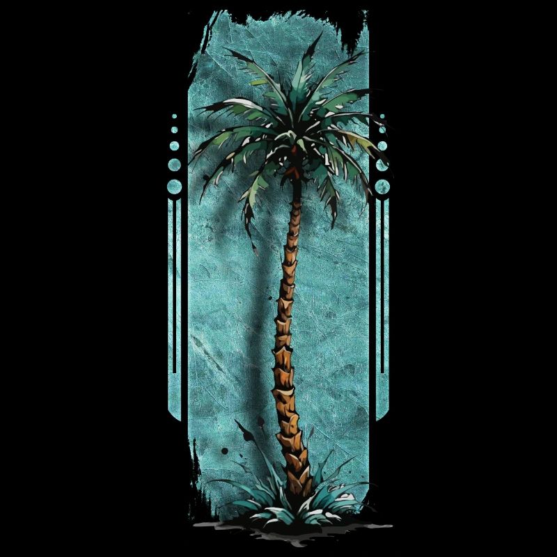 Solitär : Einsame Palme