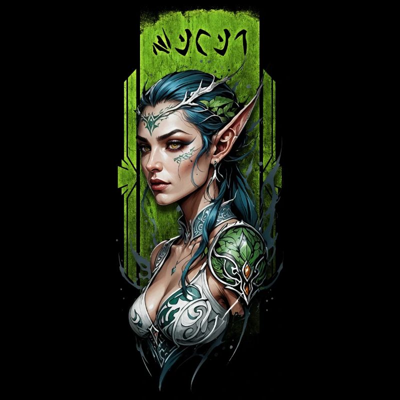 Gardien elfe de la forêt enchanté