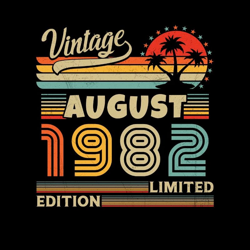 Vintage August 1982 Retro Geburtstagsgeschenk