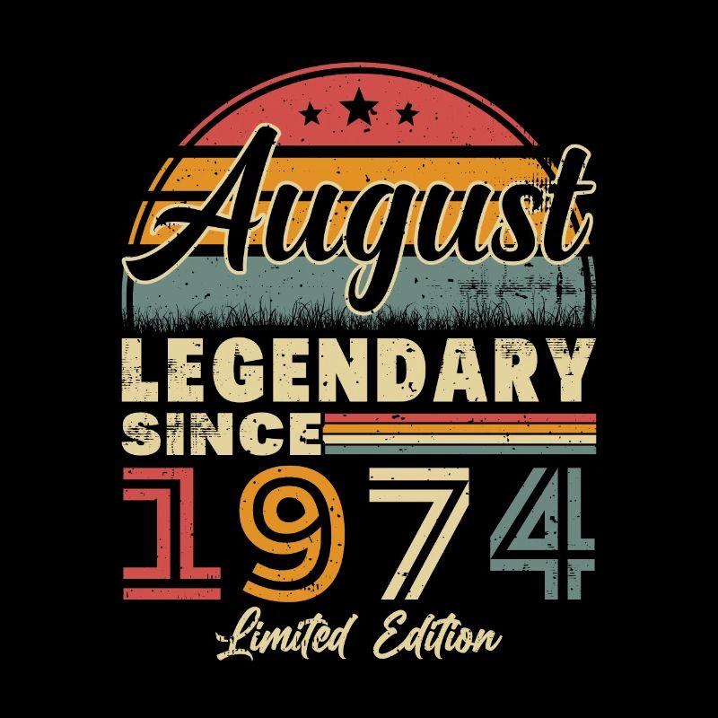 August 1974 Vintage Retro Geburtstagsgeschenk