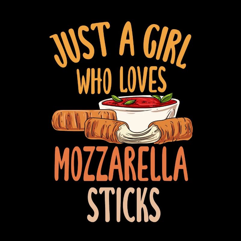 Nur ein Mädchen, das Mozzarella-Sticks liebt