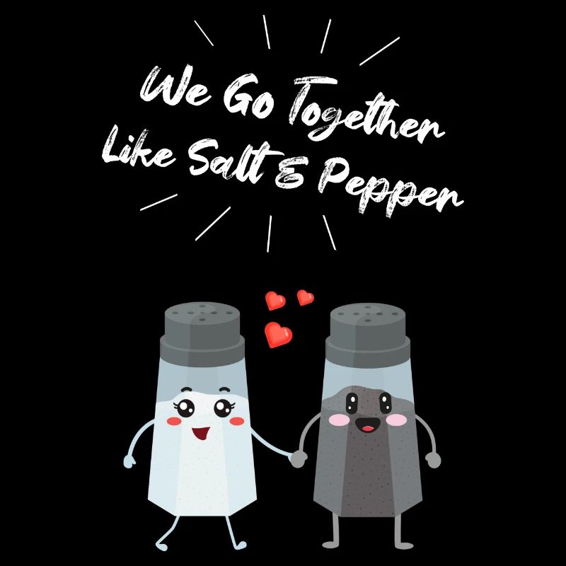 Salt and pepper shaker pair gift for chefs
