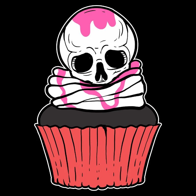 Schädel Cupcake Bäcker Geschenk