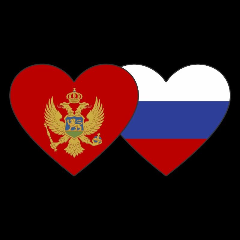 Monténégro Drapeau de la Russie