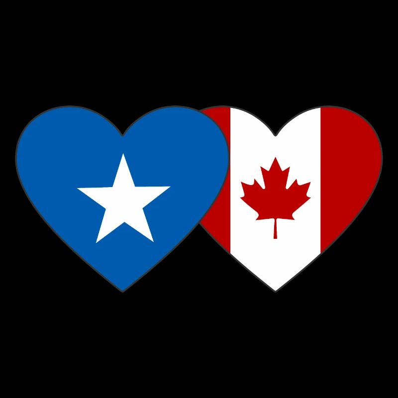 Somalie Cœur de drapeau du Canada
