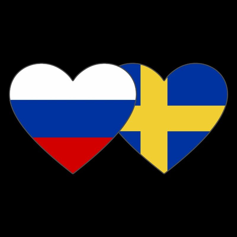 Drapeau de la Suède Russie