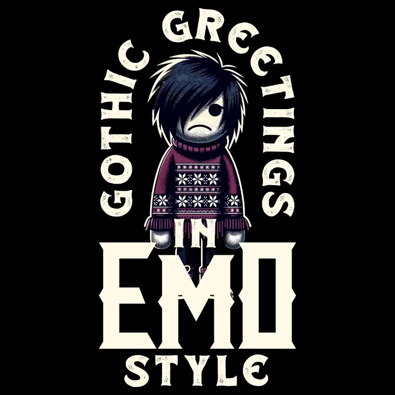 Salutations gothiques dans l’esthétique emocore de style emo