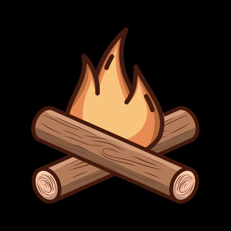 Dessin de feu de camp