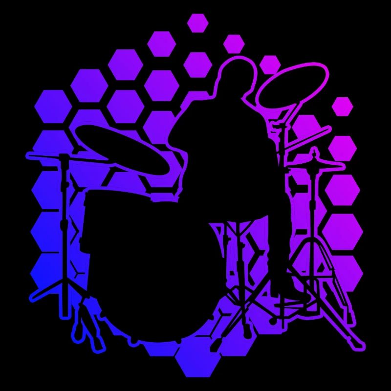 Drummer Men's Drum Kit Drums Drum Playing