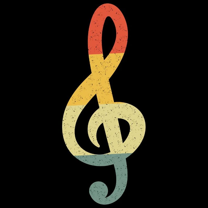 Clef de violon Vintage Retro