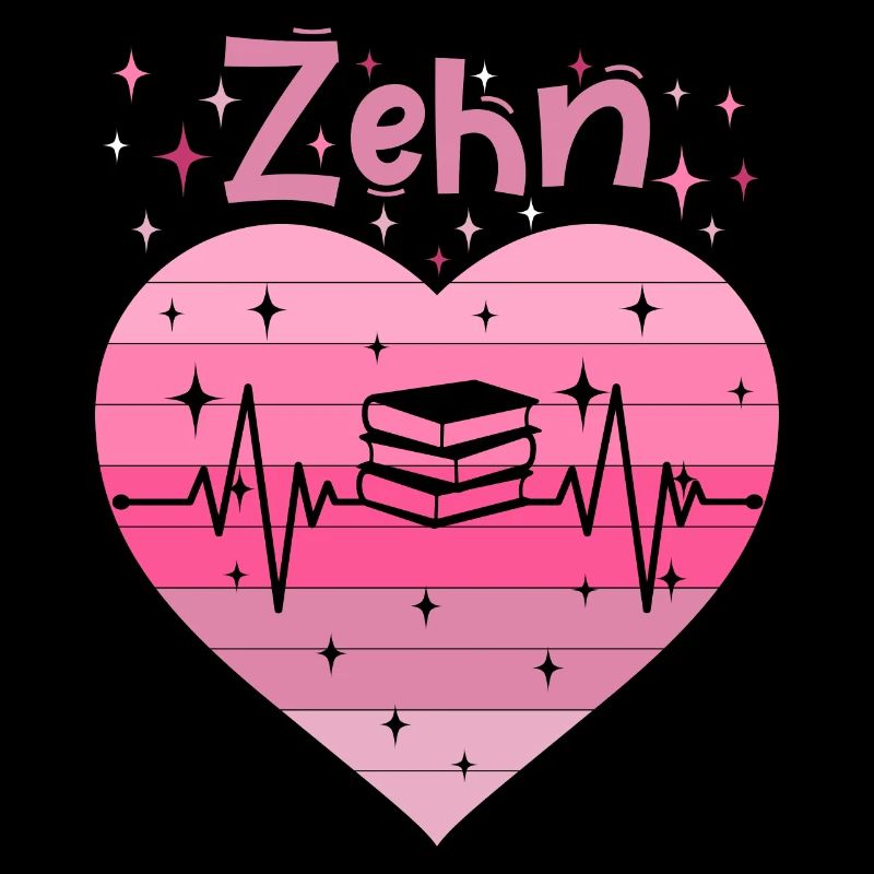 10. Geburtstag Lesen Bücher Buch Mädchen Tochter