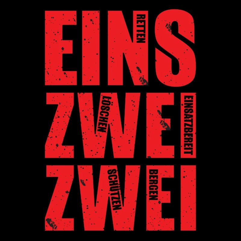 Eiins Zwei Zwei der Feuewehrnotruf