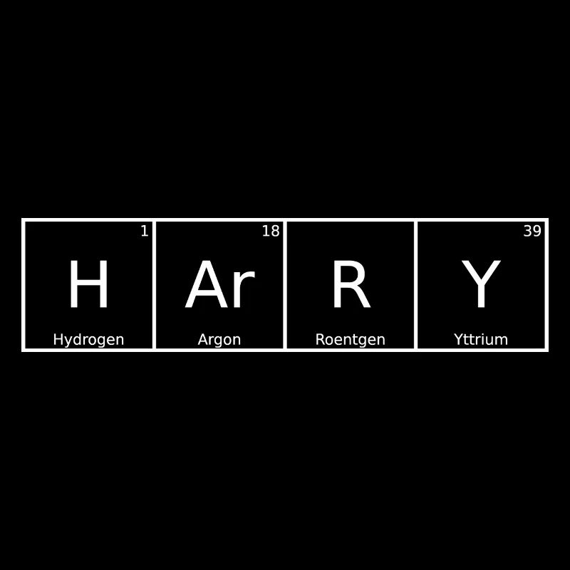 Harry Nom Prénom Chimie Éléments du tableau périodique