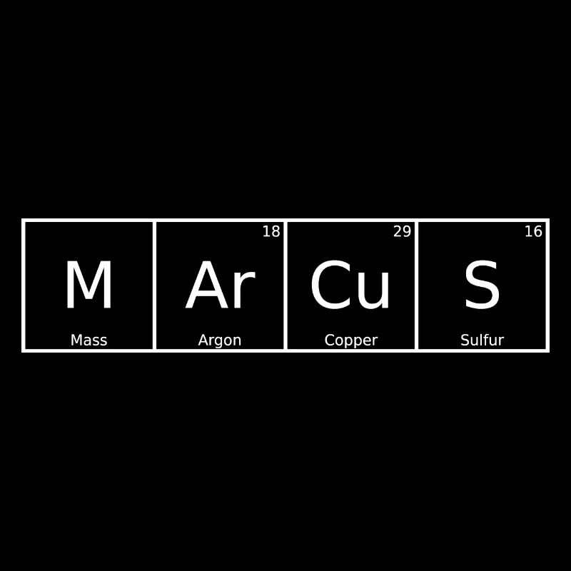 Marcus Nom Prénom Chimie Éléments du tableau périodique
