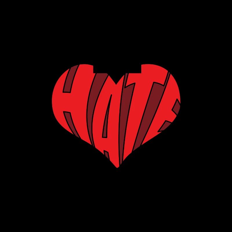 No Hate Dislike Stop Hate Anti Hate