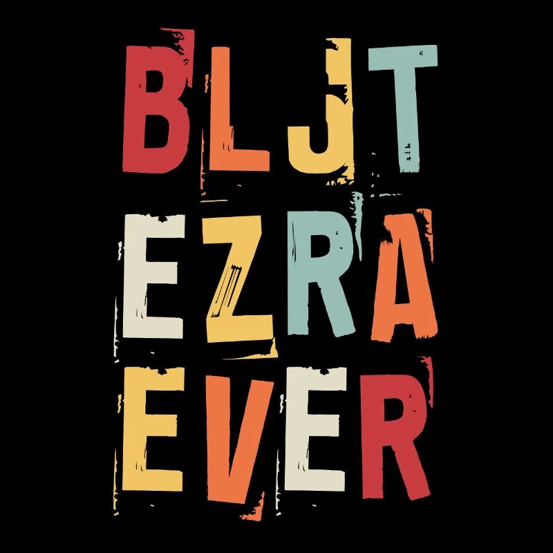 Best Ezra Ever Vorname Retro Text Geschenk