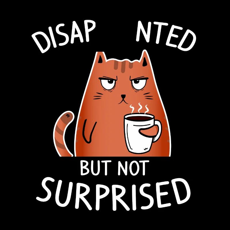Disappointed but not surprised - Mürrische Katze