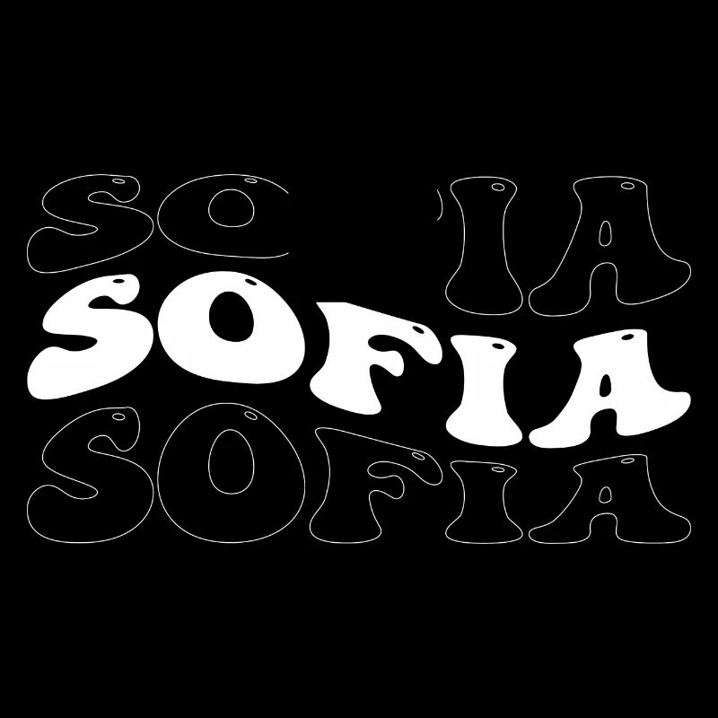 Drôle Sofia Groovy 4 Hommes Femmes Cool Sofia Tie Dye