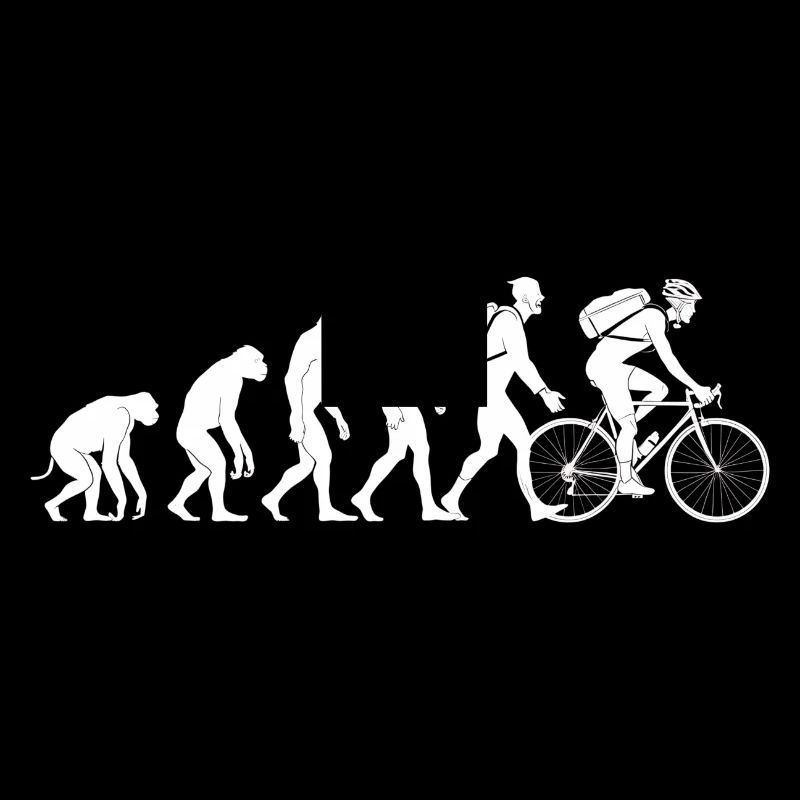 Evolution Radfahren Radfahren Biker Radfahren