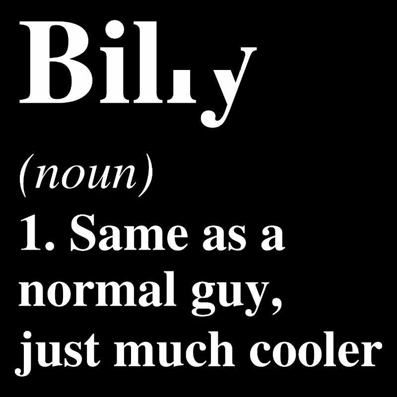 Billy Définition Cool Nom Dire Cadeau