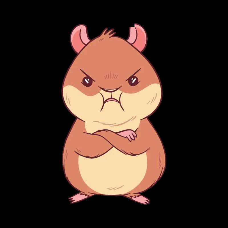 Sweet angry hamster