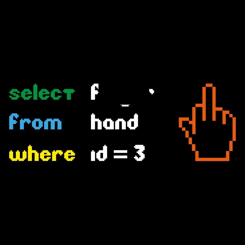 Funny SQL Query: 8-Bit Middle Finger for Geeks