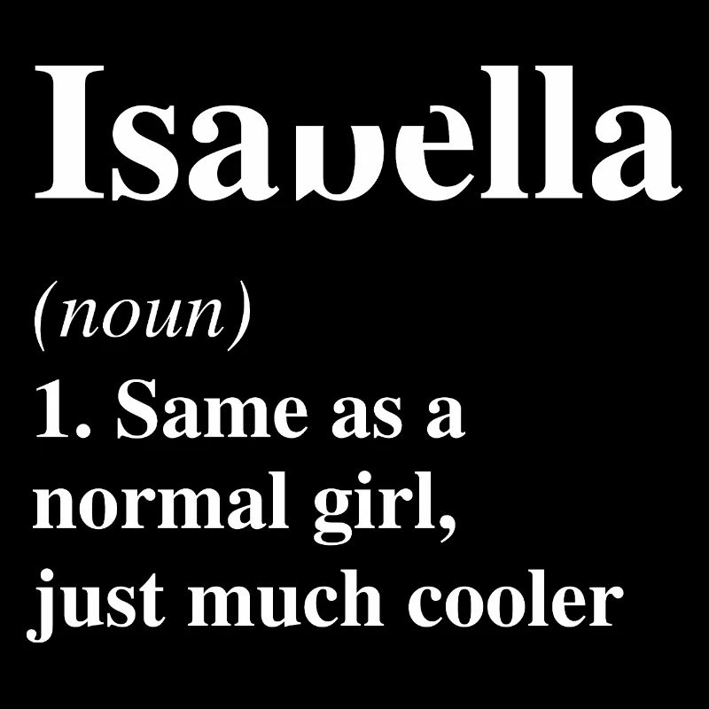 Isabella Definition Cooler Name Spruch Geschenk