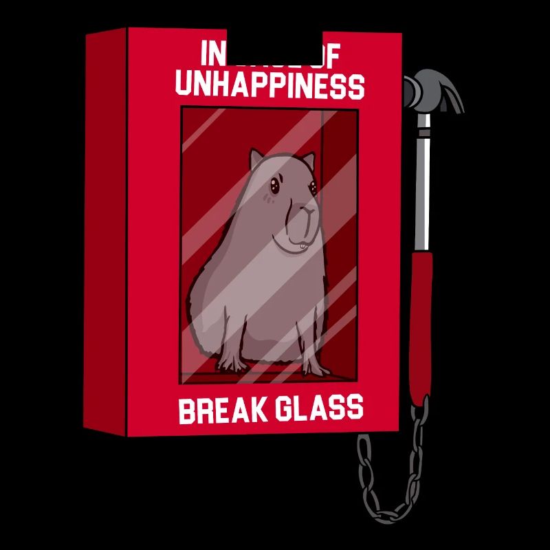 Capybara - Bei Unwohlsein Scheibe zerbrechen