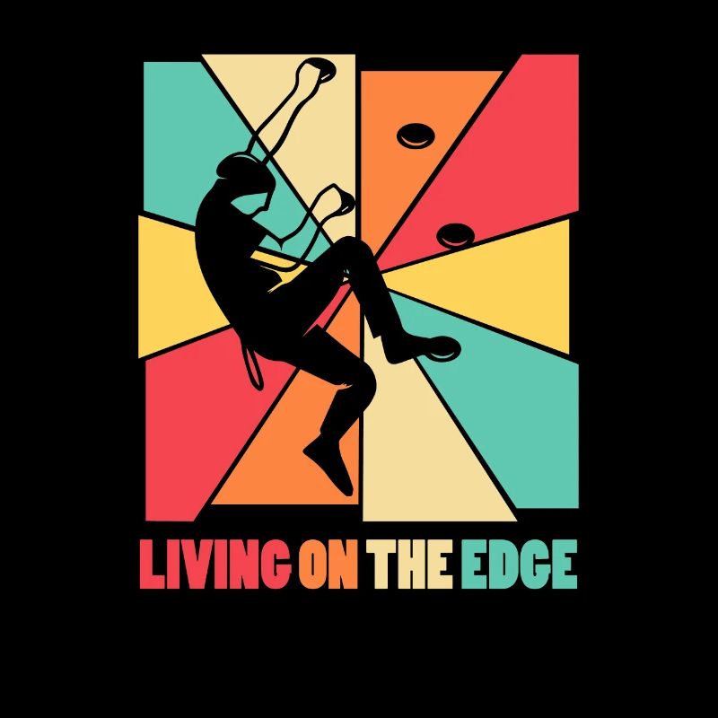 Leben am Rande Kletterwand