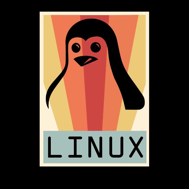 Geek Linux Pingouin PC Nerd IT Expert