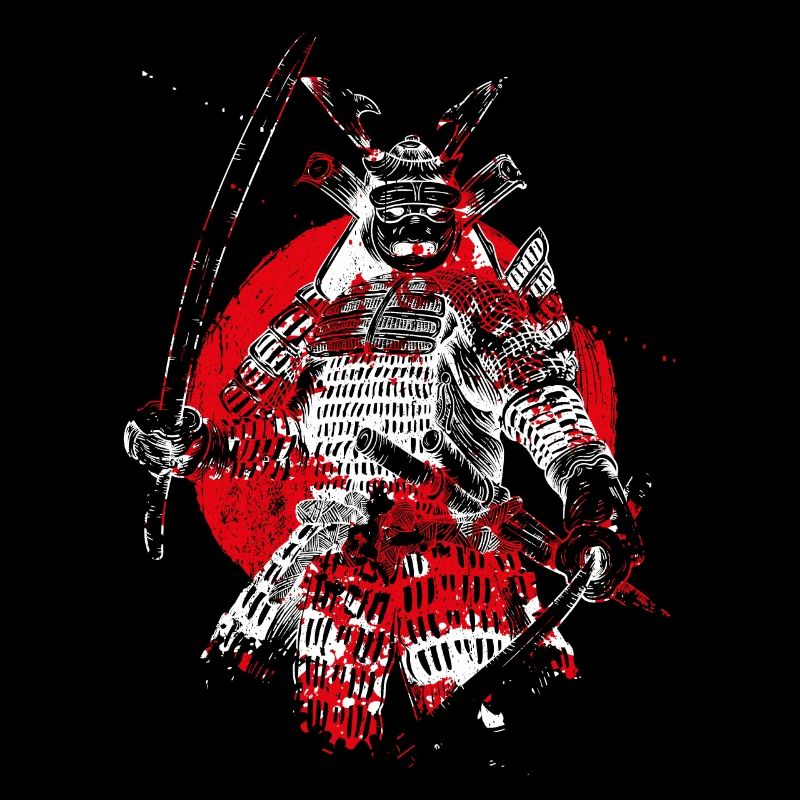 Samouraïs de rétro Guerriers Samurai japonais Ronin