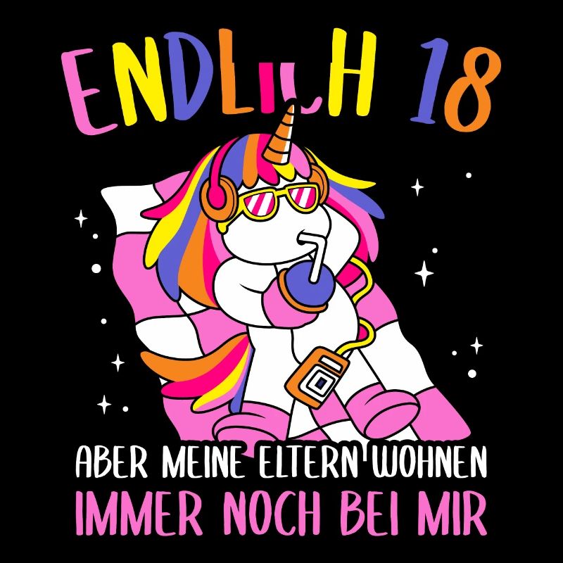 Endlich 18 Geburtstag Feiern Geschenkidee Geburtst