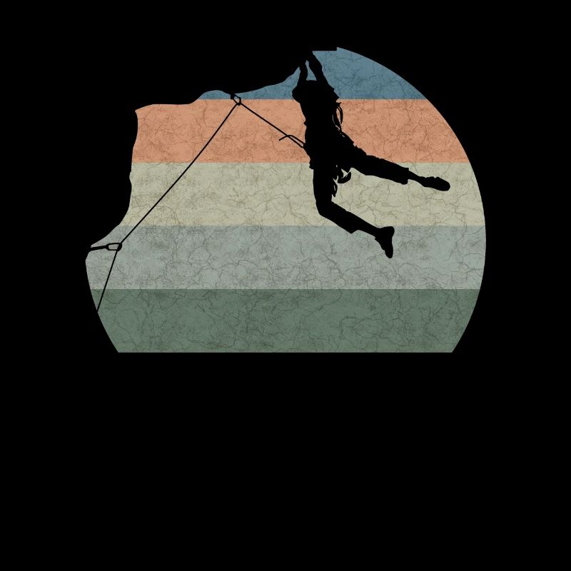 Grimpeur vintage escalade alpiniste boulderer