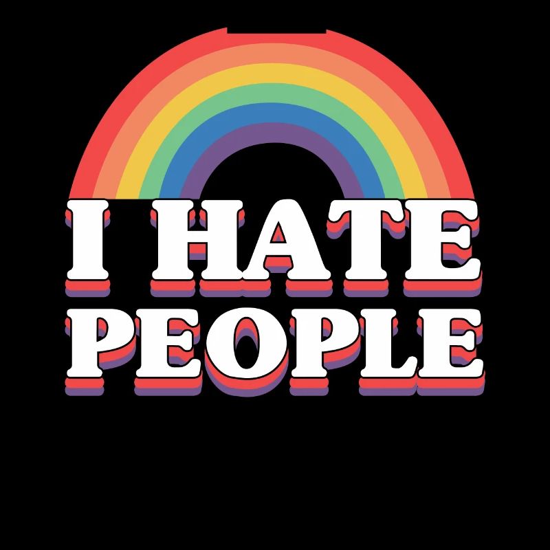 I Hat People Rainbow I Hate People Hate valentine
