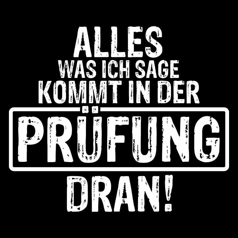 Alles was Ich sage kommt in der Prüfung dran Lehre