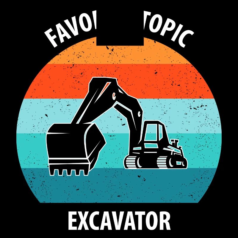 Bagger Baggerfahrer Baggerwagen